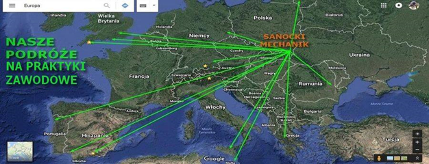 Podróże naszych uczniów w ramach Erasmus+