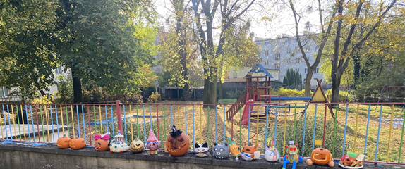 Nasz ogród jesienią i wystawa dyń halloweenowych.