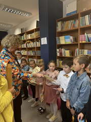 Zajęcia w bibliotece szkolnej