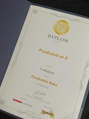 Dyplom - Przedszkole Roku w Chorzowie