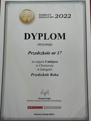 PRZEDSZKOLE ROKU 2022