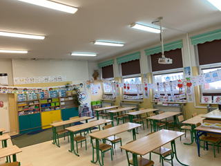 Sala lekcyjna, edukacja wczesnoszkolna.