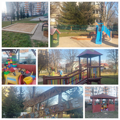 Sprzęt sportowo-rekreacyjny w naszym ogrodzie.