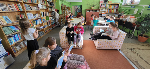W bibliotece lubimy spędzać czas