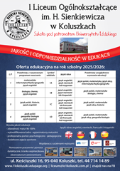 Oferta edukacyjna rok szkolny 2025/2026