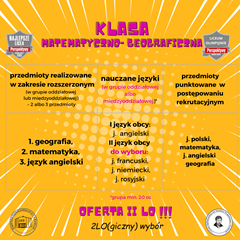 Oferta kształcenia klasa matematyczno- geograficzna