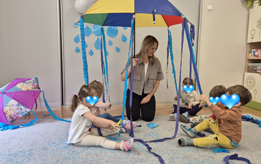 "Pada deszczyk" - zajęcia opiekuńczo-wychowawcze z elementami edukacji