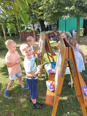 Zajcia plastyczne w ogrodzie przedszkolnym 