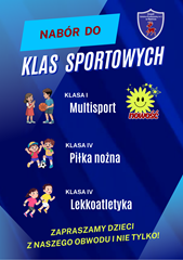 Zapraszamy do klas sportowych w roku szkolnym 2026/27.