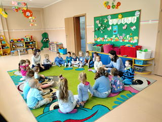 Przestronne sale zabaw