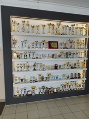 Nasze sukcesy - regał z pucharami