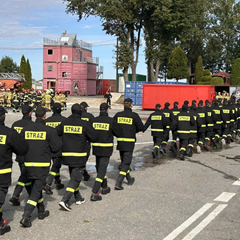 Wycieczka klas pożarniczych do Szkoły Aspirantów Państwowej Straży Pożarnej w Krakowie.